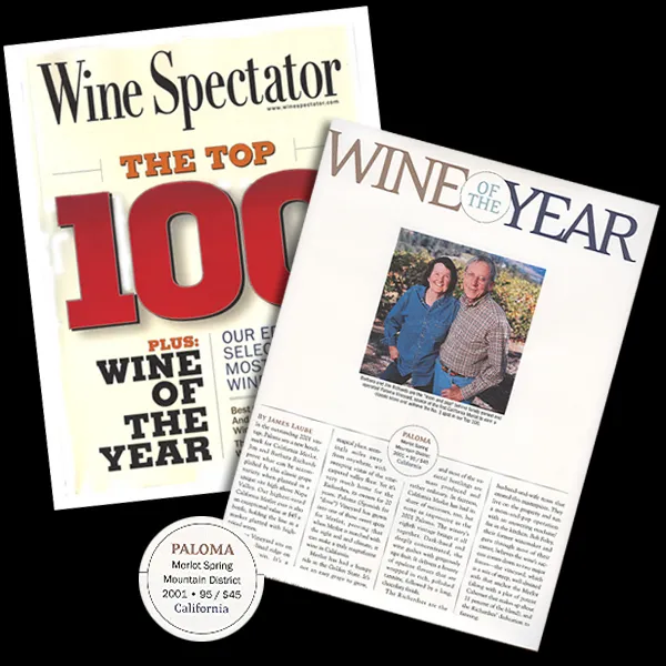 photo of wine spectator wine of the year cover